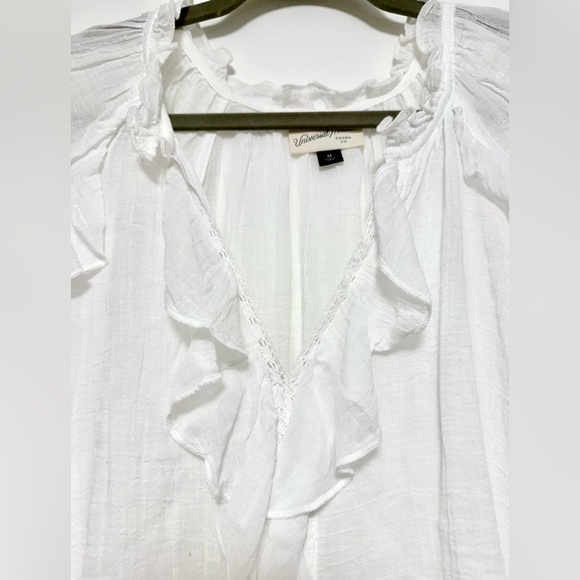 Universal Thread White Ruffle Blouse - Picture 3 of 11
